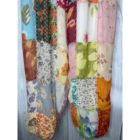 SACRED THREADS Patchwork Boho Gypsy Joggers Pants - Picture 3 of 8